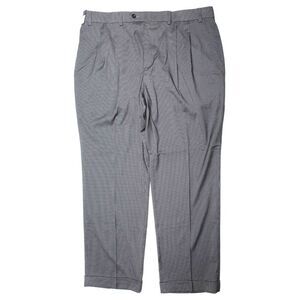 NEW Ralph Lauren Comfort Flex Gray Black Cuffed Pants Mens Size 38 x 30 MSRP $75